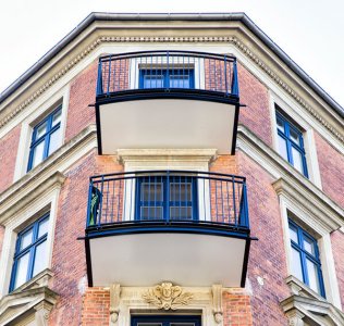 Balco öppna balkonger