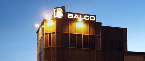 Om Balco byggnad