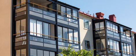 Inglasad balkong från Balco, marknadsledande för öppna och inglasade balkonger. Vi ses på Tak och Fasad