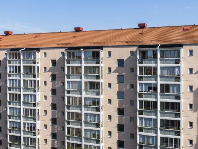 Inglasad balkong från Balco, marknadsledande för öppna och inglasade balkonger. HSB Brf Kaverös