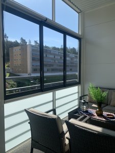 Inglasad balkong från Balco, marknadsledande för öppna och inglasade balkonger.