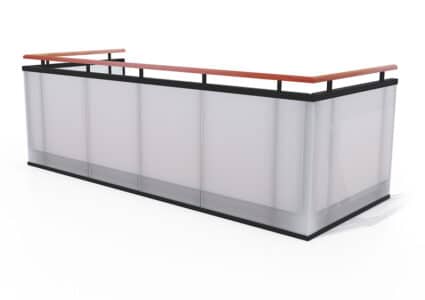 Typ 5 - härdat och laminerat glas Balco Balkonger