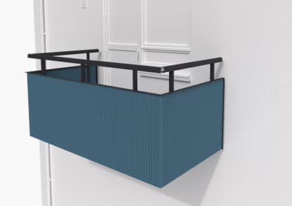 Sinusplåt, med dagmått Balco Balkonger