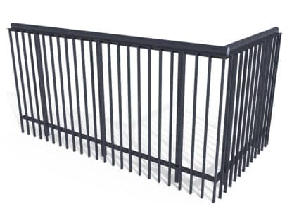 Räcke Vertikala aluminiumspröjs Balco Balkonger