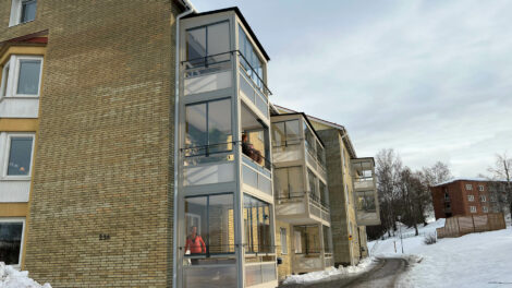 Balco bygger 48 nya balkonger till Brf Kondoren i Sundsvall