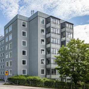 Balco inglasade balkonger hos Brf Ludvigsberg i Sundsvall