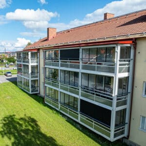 Balco inglasade balkonger hos Brf Rödstjärten i Östersund