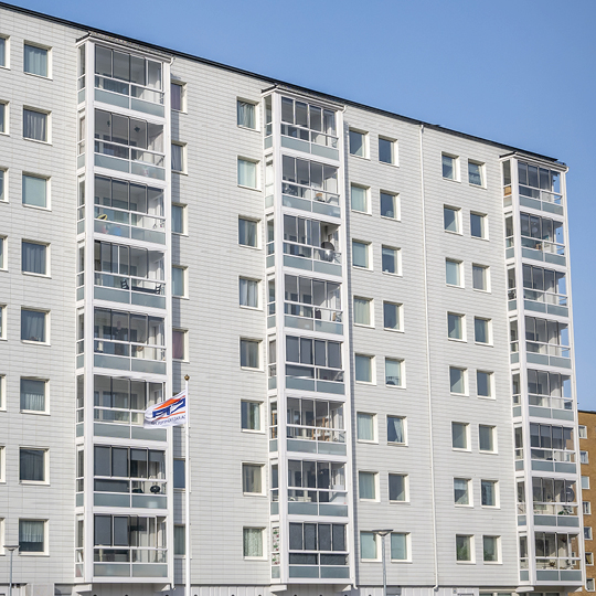 Hermodsdal Malmö med inglasade balkonger från Balco